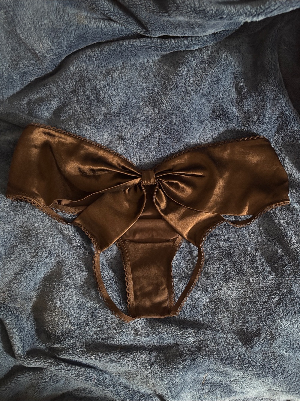 Victoria's Secret Very Sexy Black Satin Cheeky - Picture 3 of 3